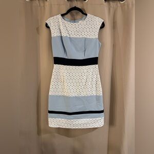 Studio One Light Blue and White Dress